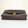 Porte-documents Louis Vuitton Laguito en cuir taiga marron - Detail D4 thumbnail