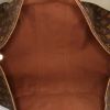 Sac de voyage Louis Vuitton Keepall 55 cm en toile monogram marron et cuir naturel - Detail D2 thumbnail