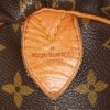 Bolsa de viaje Louis Vuitton Keepall 55 cm en lona Monogram marrón y cuero natural - Detail D3 thumbnail