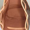 Zaino Louis Vuitton Montsouris Backpack in tela monogram marrone e pelle naturale - Detail D2 thumbnail