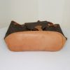 Zaino Louis Vuitton Montsouris Backpack in tela monogram marrone e pelle naturale - Detail D4 thumbnail