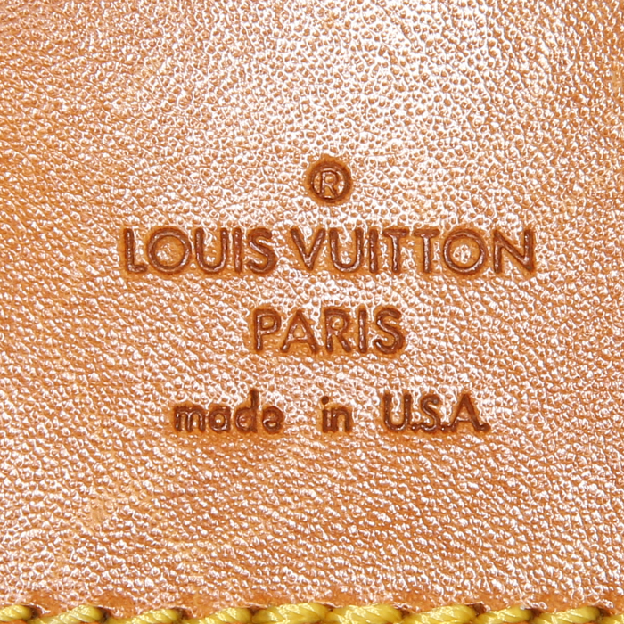 Louis Vuitton Montsouris Backpack small model backpack in brown monogram canvas and natural leather - Detail D3