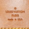 Zaino Louis Vuitton Montsouris Backpack modello piccolo in tela monogram marrone e pelle naturale - Detail D3 thumbnail