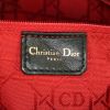 Dior Lady Dior large model bag worn on the shoulder or carried in the hand in black leather cannage - Detail D3 thumbnail