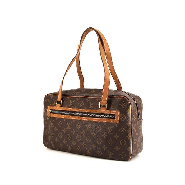 Borsa Louis Vuitton Alma BB in tela monogram marrone e pelle naturale