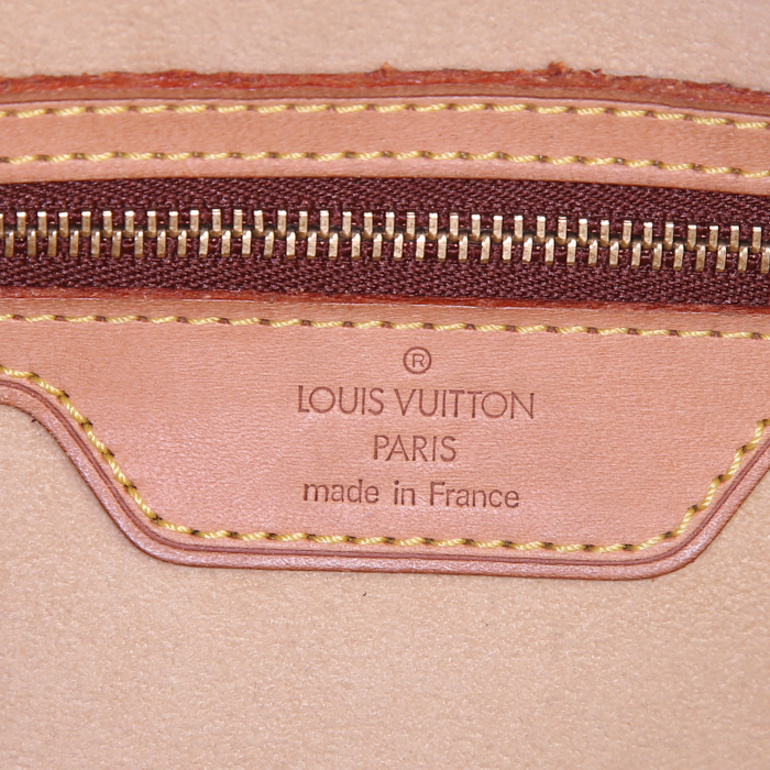Sac porté épaule Louis Vuitton Cité en toile monogram et cuir naturel - Detail D3