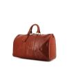 Bolsa de viaje Louis Vuitton Keepall 45 en cuero Epi marrón - 00pp thumbnail