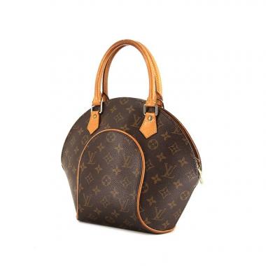 Louis Vuitton Ellipse small model handbag in monogram canvas and natural leather