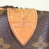 Sac Louis Vuitton Keepall 50 cm en toile monogram marron et cuir naturel - Detail D3 thumbnail