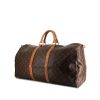 Borsa da viaggio Louis Vuitton in tela monogram e pelle naturale - 00pp thumbnail
