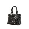 Borsa Dior Dior Soft in pelle verniciata nera cannage - 00pp thumbnail