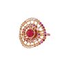Anello Boucheron Ma Jolie in oro rosa,  diamanti e zaffiri e tormalina rosa - 00pp thumbnail