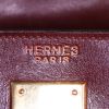 Hermes Kelly 32 cm handbag in burgundy box leather - Detail D3 thumbnail
