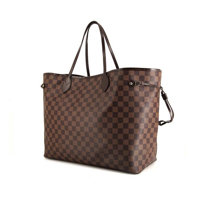 Cra-wallonieShops, Bolso de mano Louis Vuitton Brera Bag en lona a cuadros  y cuero marrón