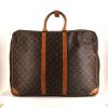 Bolsa de viaje Louis Vuitton Sirius en lona Monogram revestida marrón y cuero natural - 360 thumbnail