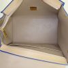 Borsa Celine Trapeze modello medio in pelle beige e blu - Detail D3 thumbnail