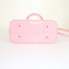 Louis Vuitton Alma mini shoulder bag in pink and red bicolor patent leather - Detail D5 thumbnail