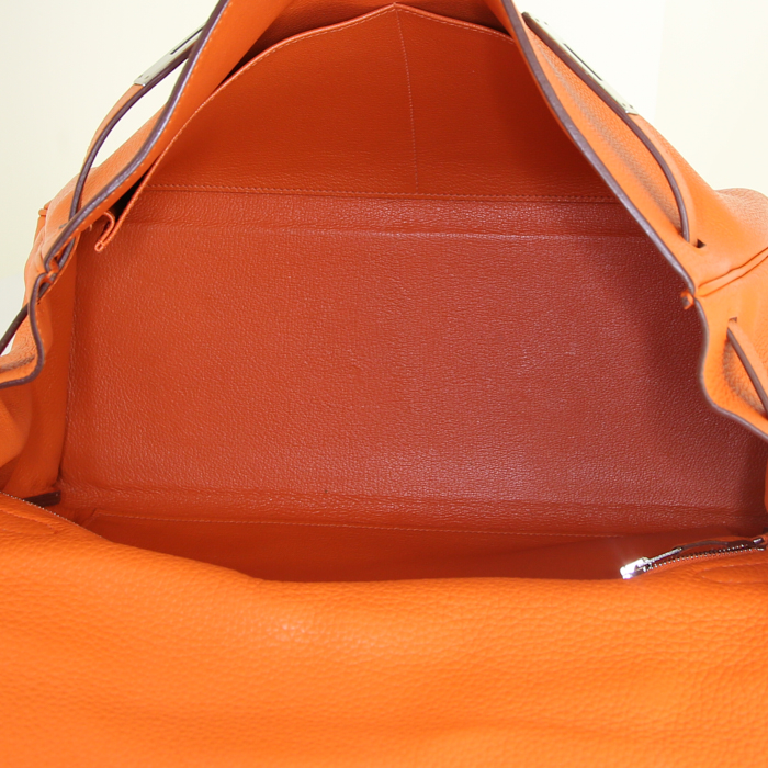 Borsa Hermes Kelly 35 cm in pelle togo arancione - Detail D3