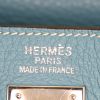 Hermes Kelly 35 cm handbag in blue jean togo leather - Detail D4 thumbnail