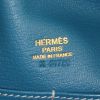 Bolso 24 horas Hermès Maxibox 37 en cuero de ternero doblis azul y cuero Bleu de Galice - Detail D3 thumbnail