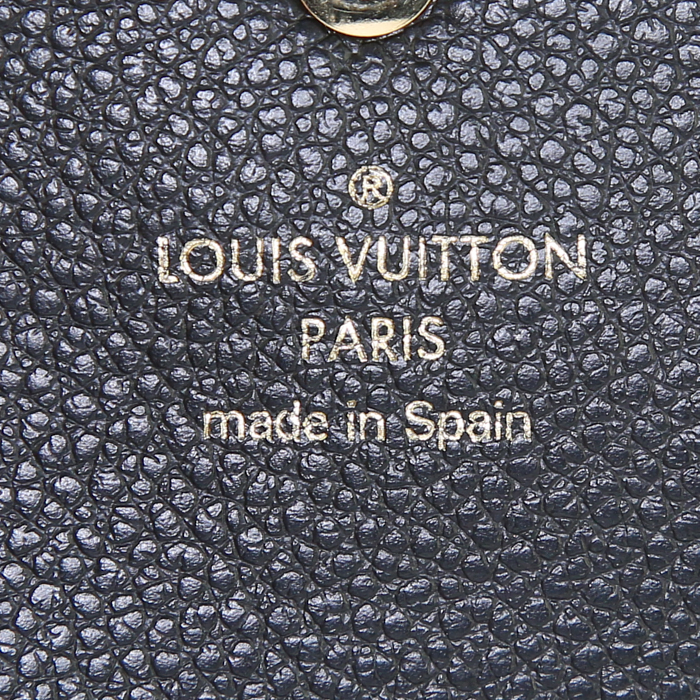 Portefeuille Louis Vuitton Sarah en cuir monogram noir - Detail D3