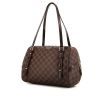 Louis Vuitton Rivington handbag in brown damier canvas and brown leather - 00pp thumbnail