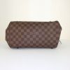 Louis Vuitton Rivington handbag in brown damier canvas and brown leather - Detail D4 thumbnail