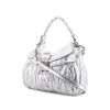 Miu Miu Coffer shoulder bag in silver quilted leather - 00pp thumbnail
