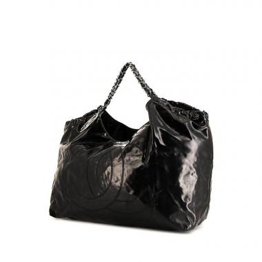 Shopping bag Chanel Coco Cabas in PVC nero