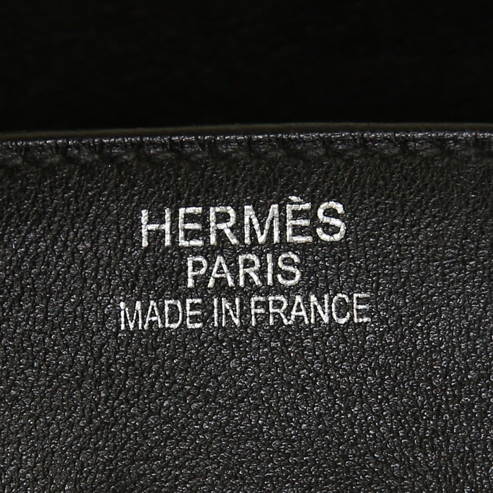 Hermes Birkin 35 cm handbag in black Swift leather - Detail D3