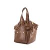 Saint Laurent Downtown small model handbag in brown patent leather - 00pp thumbnail