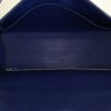 Hermes Kelly 35 cm handbag in blue epsom leather - Detail D3 thumbnail