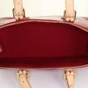 Louis Vuitton Rosewood handbag in red monogram patent leather and natural leather - Detail D2 thumbnail