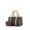Dior Speedy handbag in blue denim canvas and natural leather - 00pp thumbnail