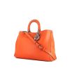 Dior Diorissimo large model handbag in orange leather - 00pp thumbnail