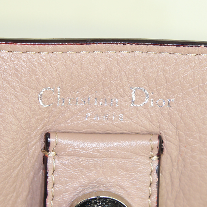 Borsa Dior Diorissimo modello grande in pelle arancione - Detail D4