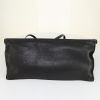 Prada Etiquette shopping bag in black leather - Detail D4 thumbnail