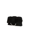 Pochette Dior Karenina in raso nero con strass - 00pp thumbnail