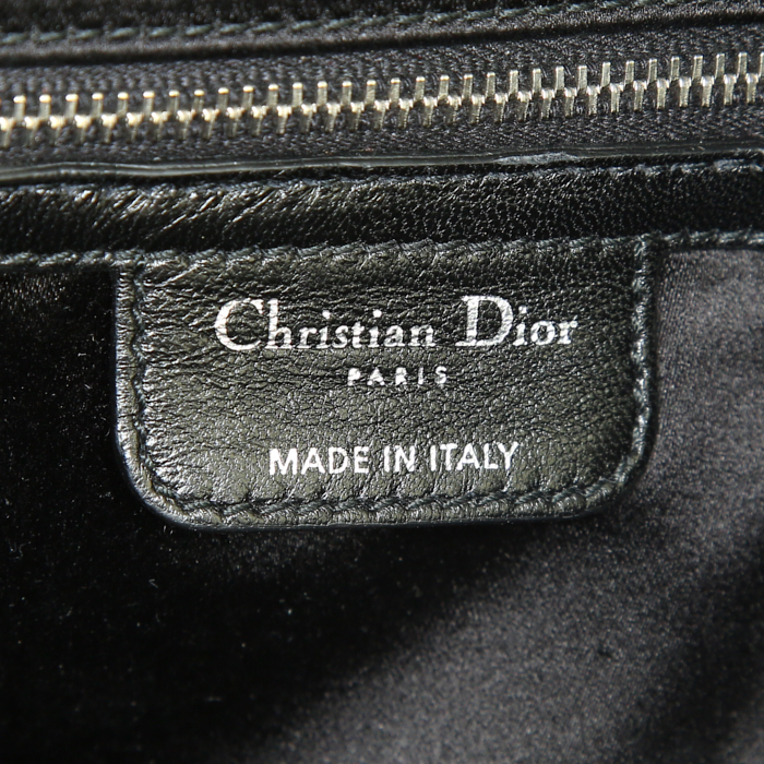 Dior Karenina pouch in black satin - Detail D3