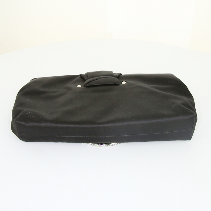 Dior Karenina pouch in black satin - Detail D4