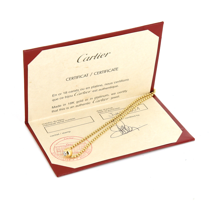 Cartier Perruque necklace in yellow gold and diamond - Detail D2