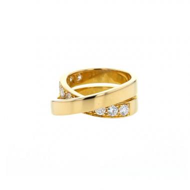 Anello Cartier Nouvelle Vague in oro giallo e diamanti Anello Cartier Nouvelle Vague in oro giallo e diamanti