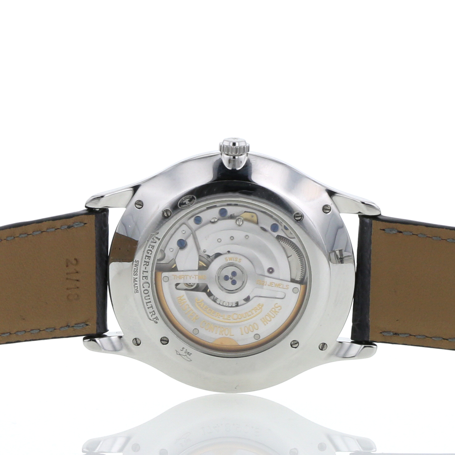 Jaeger Lecoultre Master Ultra Thin watch in stainless steel Ref:  174890S - Detail D2