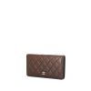 Chanel wallet in brown quilted leather - 00pp thumbnail