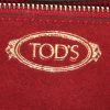 Sac bandoulière Tod's Wave mini en cuir tricolore marron gris et blanc - Detail D4 thumbnail