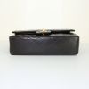 Chanel Timeless shoulder bag in black quilted leather - Detail D5 thumbnail