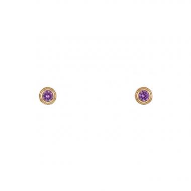 Pendientes Cartier Saphirs Légers en oro rosa y zafiros rosas