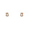 Fred Force 10 small model small earrings in pink gold and diamonds - 00pp thumbnail