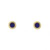 Paire de clous d'oreilles Bulgari Bulgari Bulgari en or jaune et lapis-lazuli - 00pp thumbnail