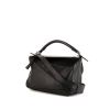 Loewe Puzzle  medium model shoulder bag in black leather - 00pp thumbnail